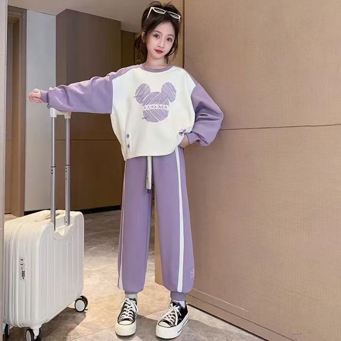 Children Girls Clothing Set Summer Bowknot Sleeveless Cotton Two Piece Suit Kids Clothes Girls Bow T-shirt + Printed Shorts Two Sets of Pantsuits Casual Outfit Baby Clothes Sets