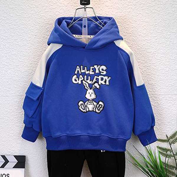 Baby's Boys Casual Pullover Hoodie Winter Long Sleeve Oversize Printed Cotton Breathable Windproof Sweatshirt T-shirts Sportswear Hoodies（Only Have Hoodie, No have pants）