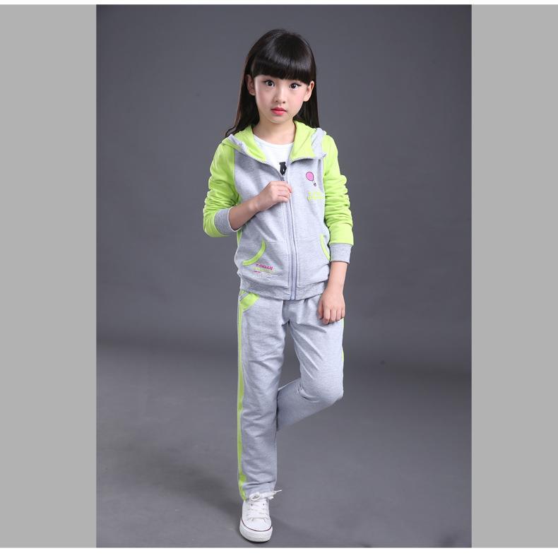 Kids Tracksuit for Boys Solid Pattern Jogger Sets with Zipper Outdoor Baby Clothes Swagger Crafts Children Girls Clothing Set Two Piece Suit Kids Clothes Pantsuits Casual Outfit