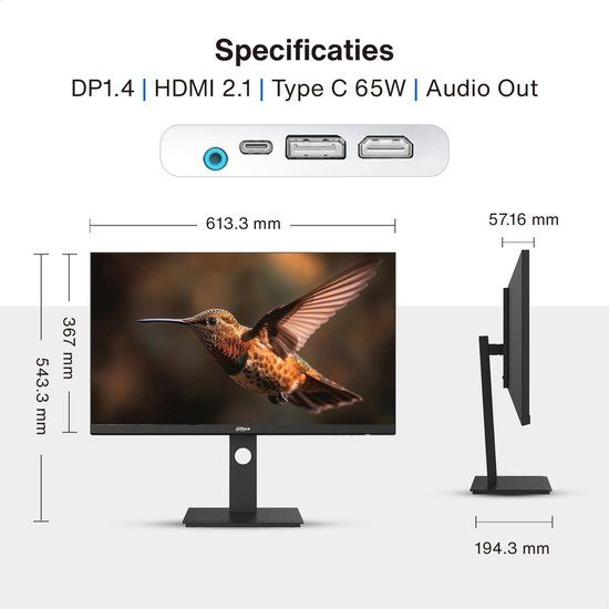 Dahua 27 Inch 2K Display Monitor QHD 75Hz Refresh Rate
