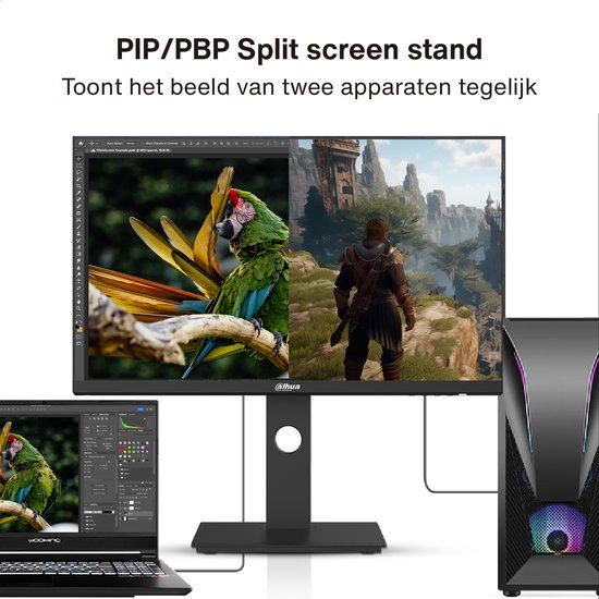 Dahua 27 Inch 2K Display Monitor QHD 75Hz Refresh Rate