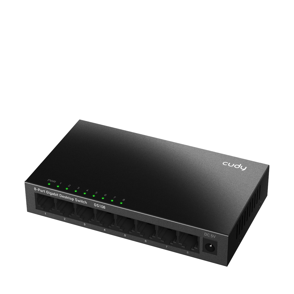 CUDY 8-PORT Gigabit metal switch 8 x 10/100/1000Mbps RJ45 ports