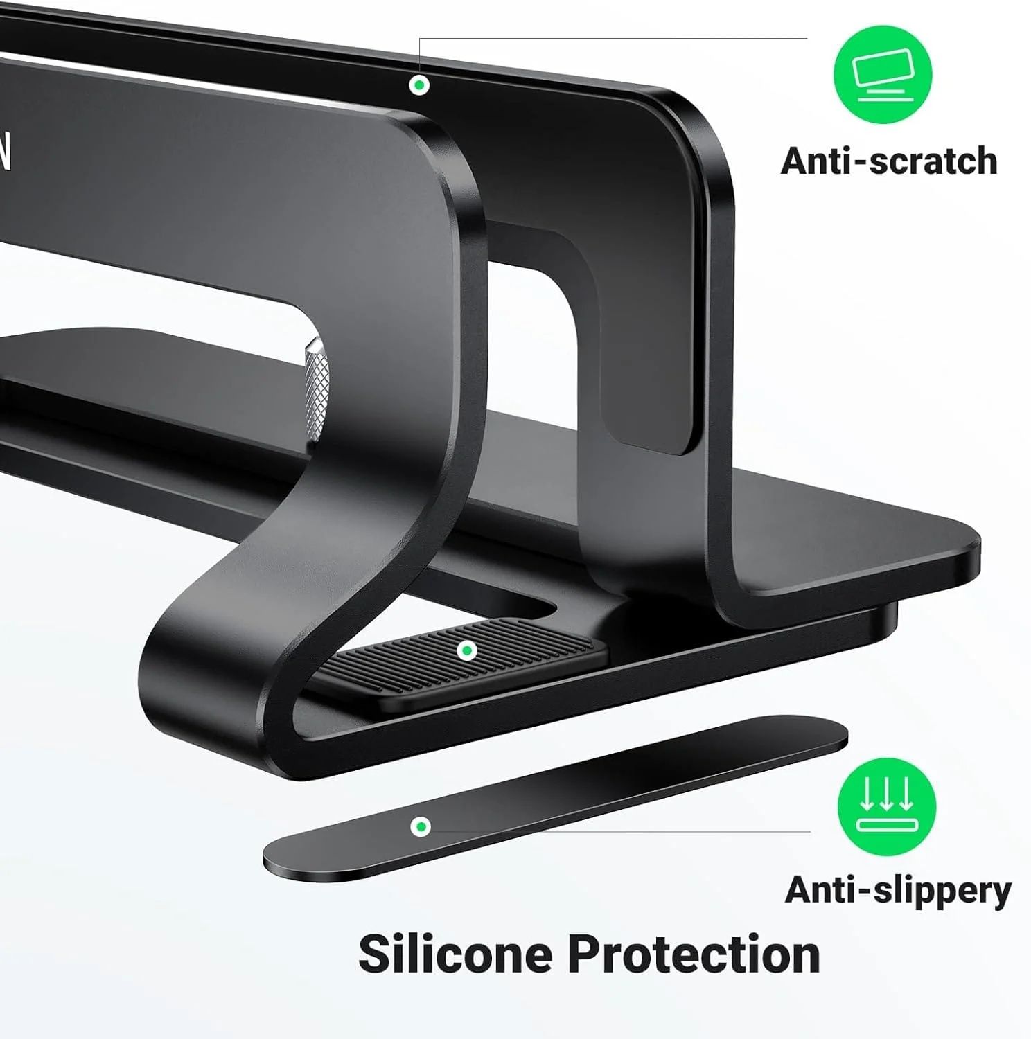 UGREEN Adjustable Width Vertical Laptop Stand For Laptops and Tablets