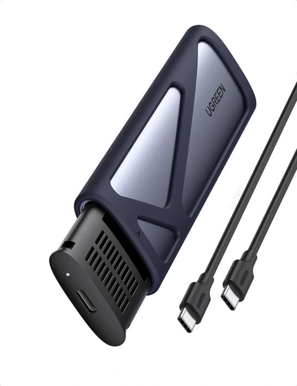 UGREEN NVMe M.2 Enclosure Tool-Free USB C 3.2 Gen2 Supports 2280/ 2230/ 2242/ 2260 NVME SSDs Only Ideal For Laptops, Desktops and Creators