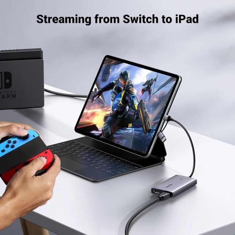 UGREEN 4K@30Hz HDMI Capture Card HDMI to USB 3.0 HDMI Loop Out Video Capture Card for Streaming