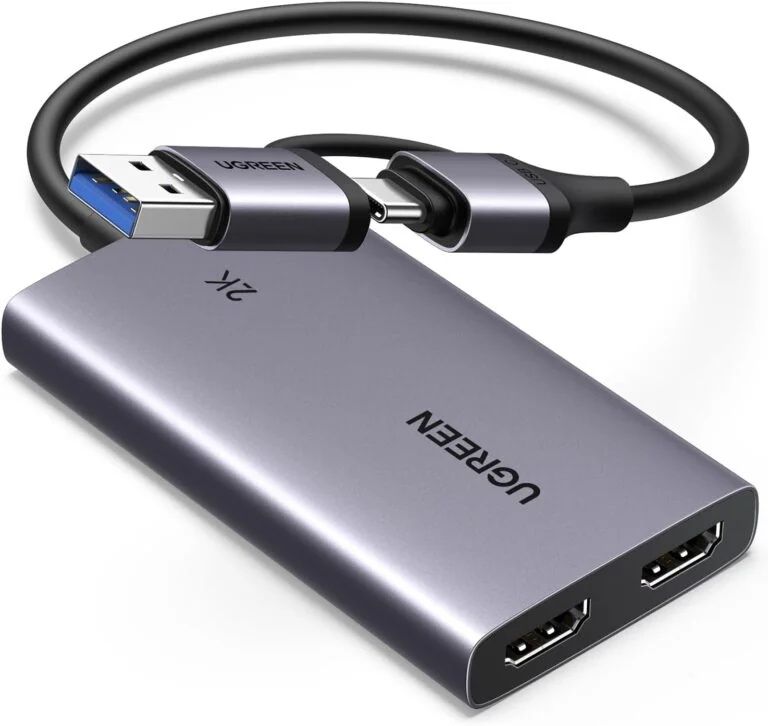 UGREEN 4K@30Hz HDMI Capture Card HDMI to USB 3.0 HDMI Loop Out Video Capture Card for Streaming