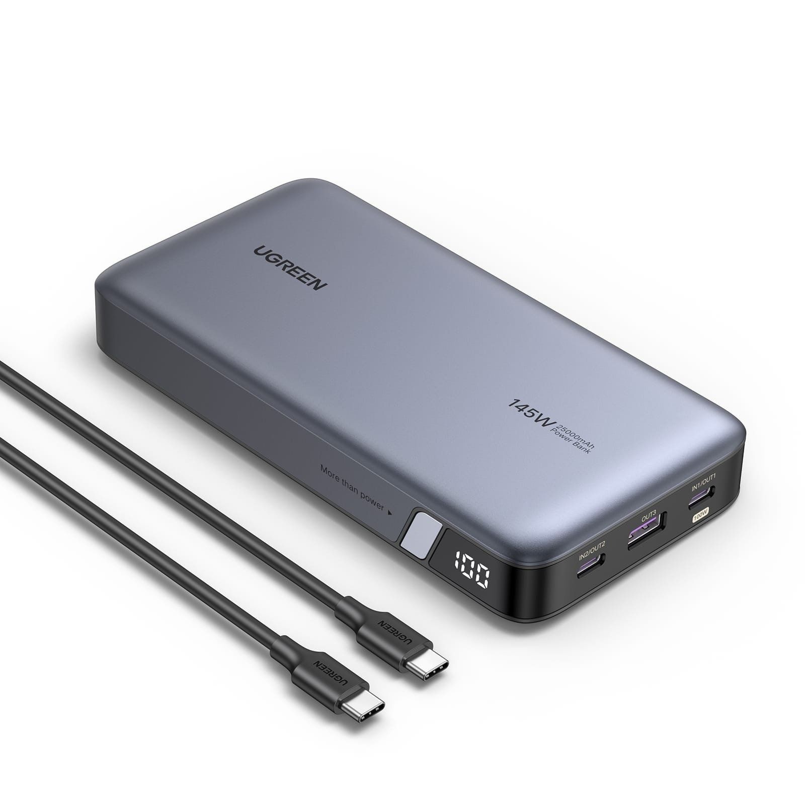 UGREEN 25000mAh 145W Two-way Fast Charging Laptop Power Bank – PB205 - 90597 Ideal For Phones And Laptops