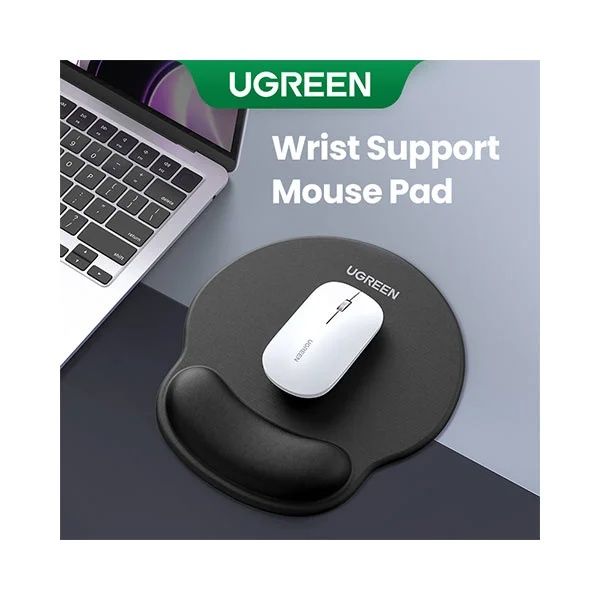 UGREEN LP668 25245 Ergonomic Mouse Pad With wrist support for comfort - Black