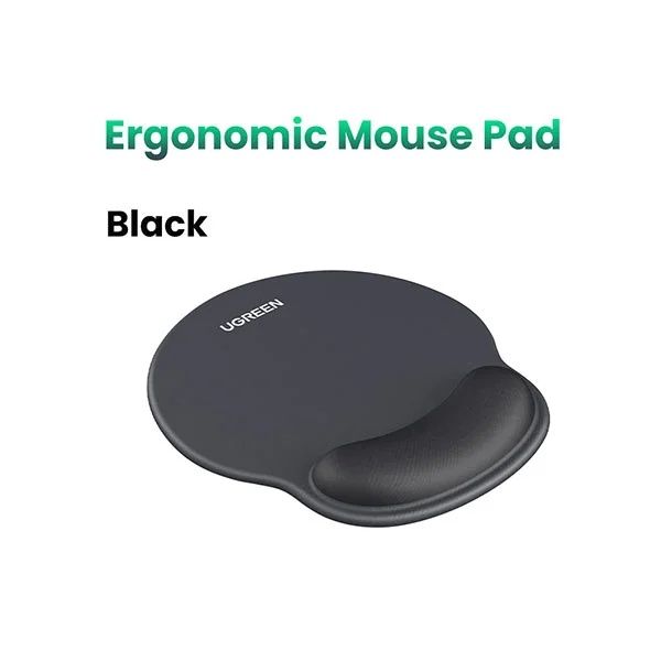 UGREEN LP668 25245 Ergonomic Mouse Pad With wrist support for comfort - Black