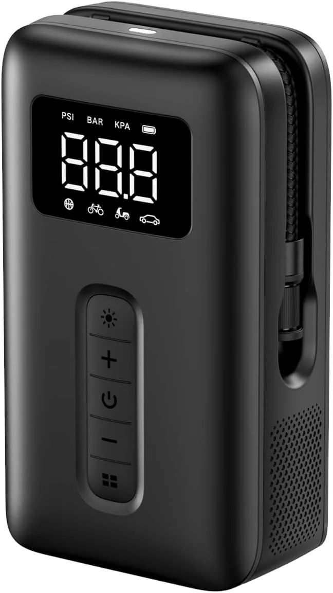 UGREEN Tyre Inflator Portable Cordless Electric Air Pump 150PSI Auto-Off Car Tyre Pump with LED Light Digital Gauge for Accurate Pressure Readings CD259 40121