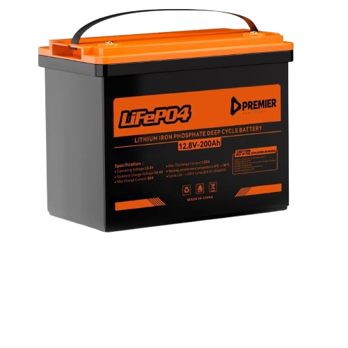 2.56KW Lithium Solar Battery 200Ah 12.8V LiFePO4 Solar Battery Lithium Iron Phosphate Deep Cycle Battery, 2 Years Waranty