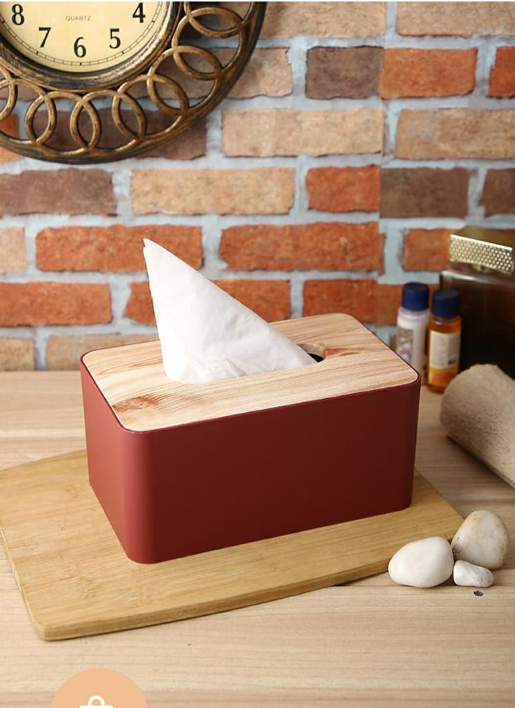 BAMBOO TISSUE BOX DISPENSER/HOLDER - Made of high-quality wood , cover is removable, easy to replace tissue, Smooth and large opening design is convenient to get a tissue, never scratch tissue.