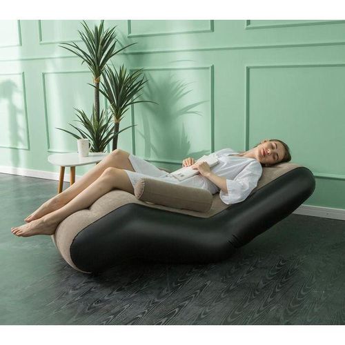 Inflatable Seat With Armrest / Lazy Sofa Plus Free Pump - Provides a perfect way of releasing stress, Fits the ground effectively, preventing the sofa from moving, Has a thicker bottom .