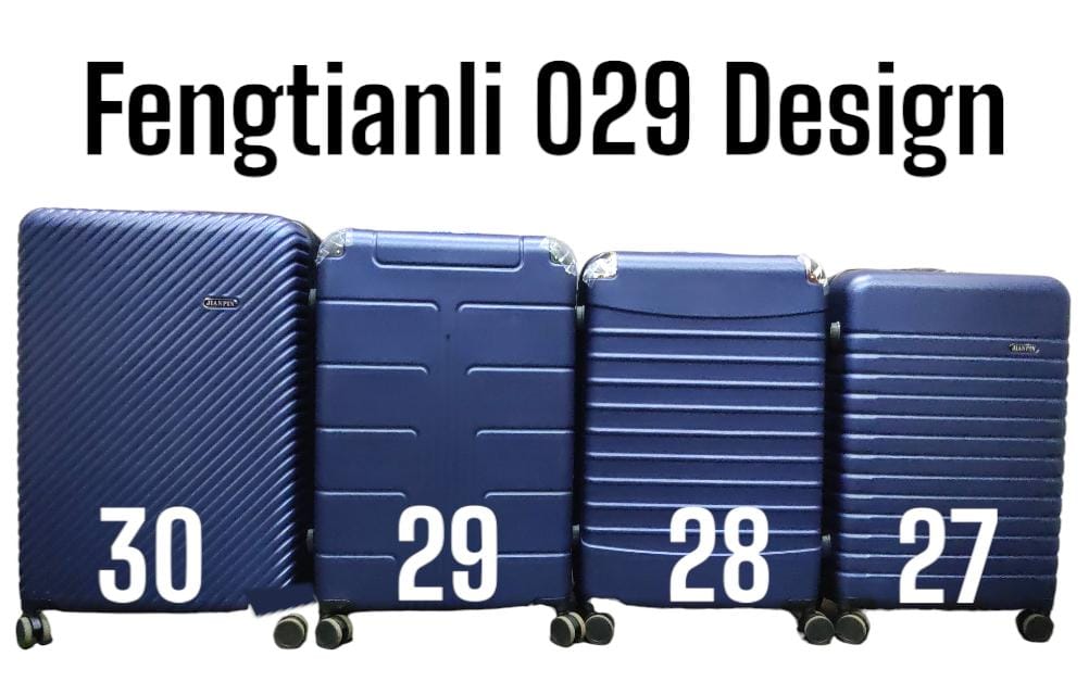 3 IN 1 FENGTIANLI 029 ABS FIBER SUITCASE (SIZE 30) - Made of durable PVC material, Lightweight and easy to transport, 3-piece set: large suitcase, medium suitcase, and small carry-on suitcase .