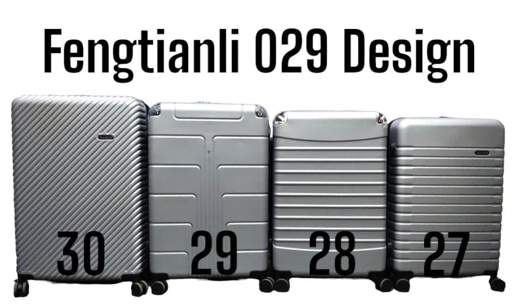 3 IN 1 FENGTIANLI 029 ABS FIBER SUITCASE (SIZE 30) - Made of durable PVC material, Lightweight and easy to transport, 3-piece set: large suitcase, medium suitcase, and small carry-on suitcase .