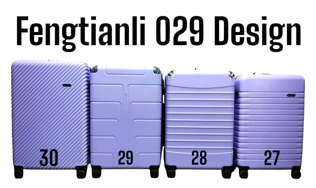 3 IN 1 FENGTIANLI 029 ABS FIBER SUITCASE (SIZE 30) - Made of durable PVC material, Lightweight and easy to transport, 3-piece set: large suitcase, medium suitcase, and small carry-on suitcase .