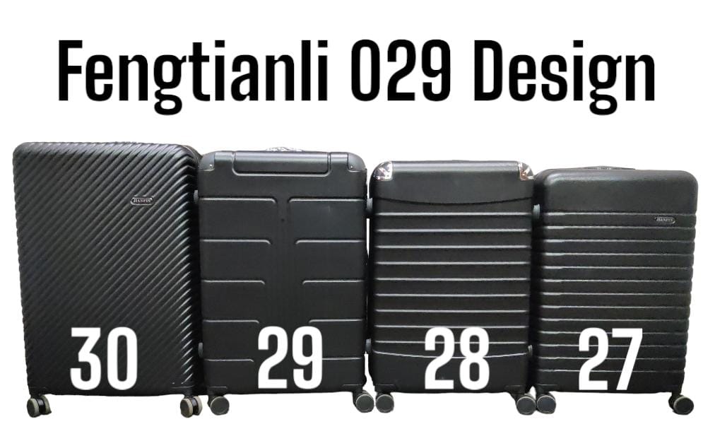 3 IN 1 FENGTIANLI 029 ABS FIBER SUITCASE (SIZE 30) - Made of durable PVC material, Lightweight and easy to transport, 3-piece set: large suitcase, medium suitcase, and small carry-on suitcase .