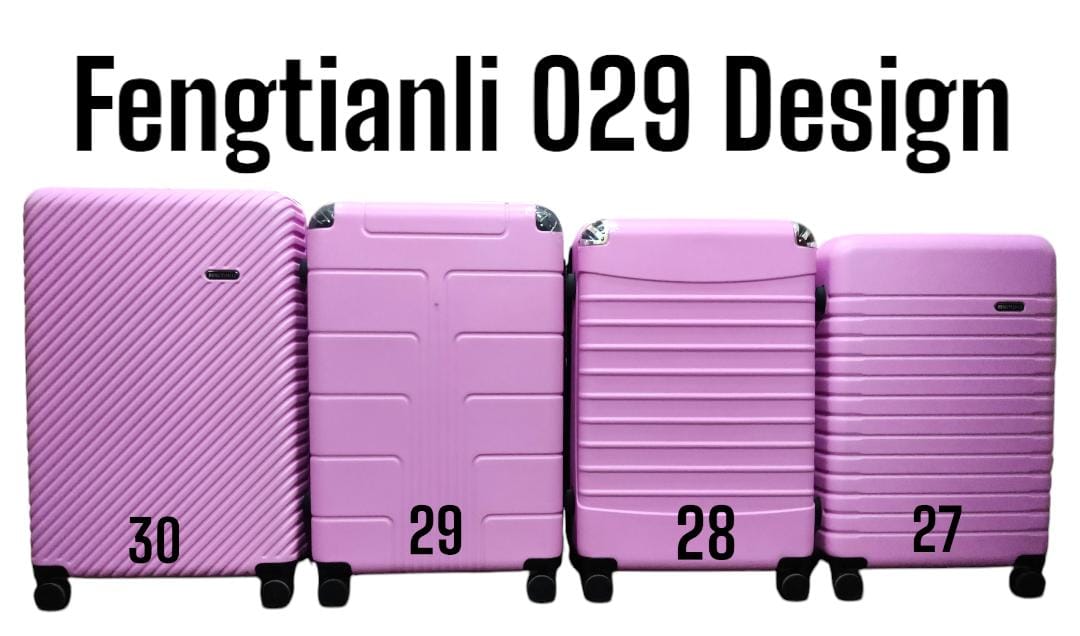 3 IN 1 FENGTIANLI 029 ABS FIBER SUITCASE (SIZE 30) - Made of durable PVC material, Lightweight and easy to transport, 3-piece set: large suitcase, medium suitcase, and small carry-on suitcase .