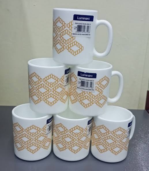 12 PCS ELEGANT LIMINARC DINNERWARE SET (6 Plates & 6 Mugs) -Easy to clean, Attractive, Durable, Beautifully designed, Microwave safe