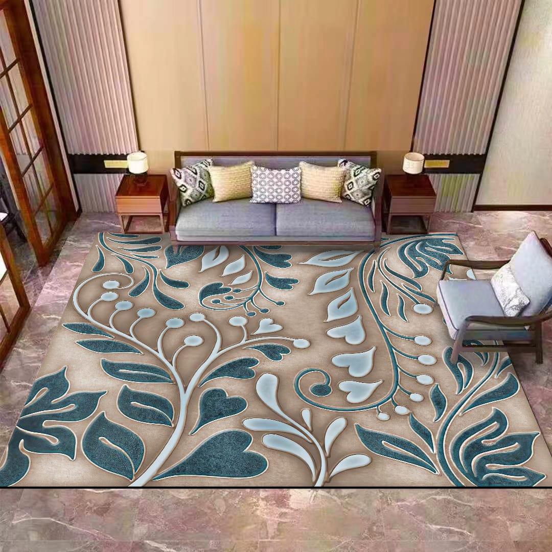 5*8 CLASSY HD/3D DESIGNER CARPETS - Classy high-definition patterns and modern designs, Made to withstand daily use while maintaining its vibrant appearance, Available in multiple stylish colors.
