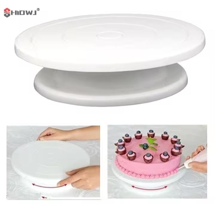 TURNABLE ROTATING CAKE DECORATING STAND