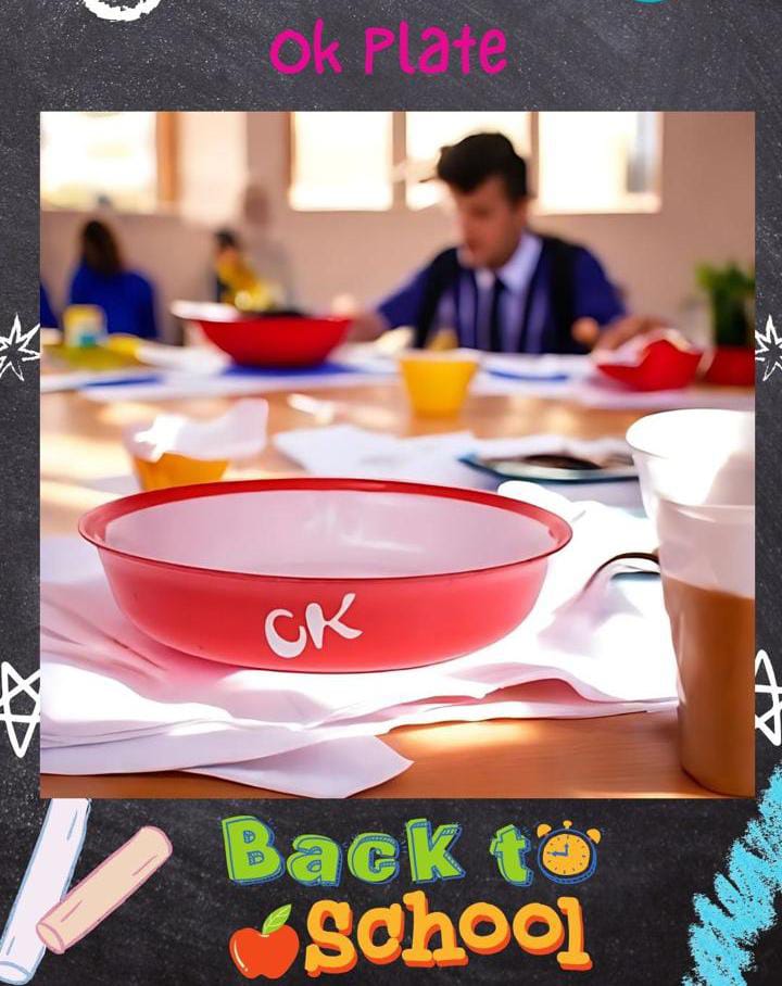 12 PCS ADIX CK PLASTIC DINNER PLATES - This set is made of strong polystyrene which allows you to reuse again and again.