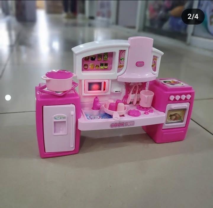 BATTERY OPERATED KID'S KITCHEN PLAY SET - The perfect gift for little chefs, Realistic Cooking Sounds: Sizzle, boil, and fry like a real kitchen.