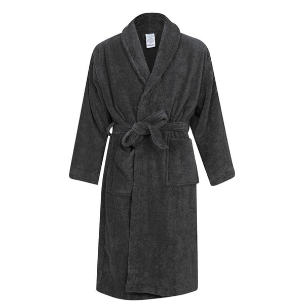 SUPER ABSORBENT COTTON UNISEX BATHROBES - Soft & Cosy, Wrap Over Style With Detachable Outer Belt, Hanging Loop, Soft Touch Fabric towel like, Two Large Pockets.