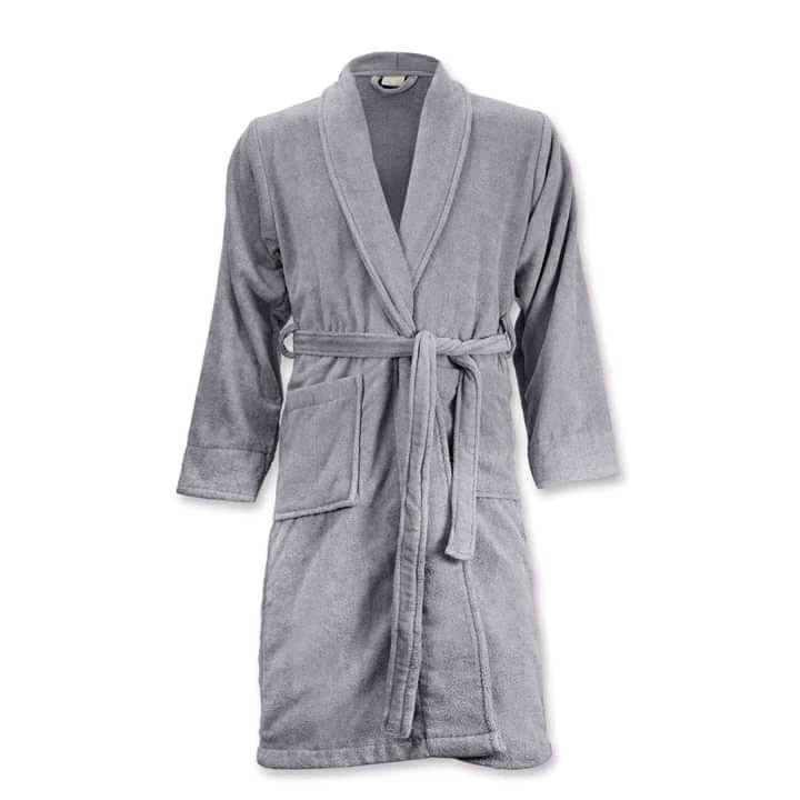 SUPER ABSORBENT COTTON UNISEX BATHROBES - Soft & Cosy, Wrap Over Style With Detachable Outer Belt, Hanging Loop, Soft Touch Fabric towel like, Two Large Pockets.