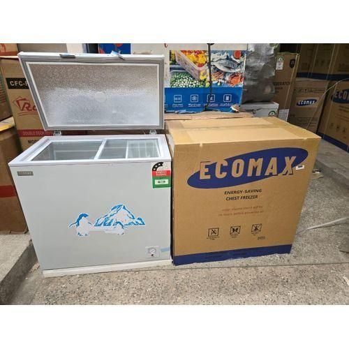 Ecomax 169 Litres Deep Chest Freezer -  Lock & Keys – Secure your contents with added safety, Removable Basket, Organize items conveniently.