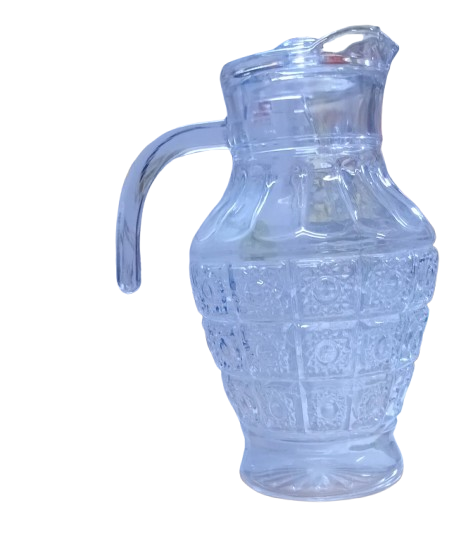 Glass Water Jug with Lid – Durable & Stylish Drink Pitcher, Comes with a secure lid to prevent spills,Perfect for water, juice, or cold beverages, Sleek and stylish design for kitchen or dining table