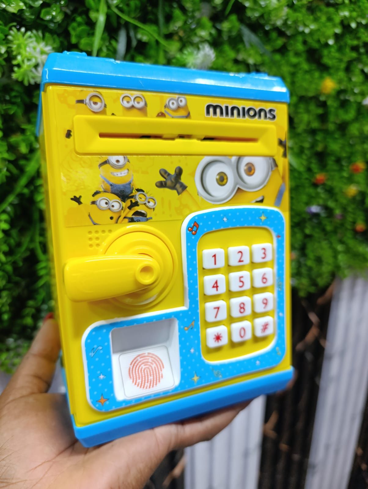 Kids Electronic Saving Box with Password Lock & Fingerprint – Battery Operated Money Bank,  with password lock and fingerprint design, Helps kids develop good saving habits.