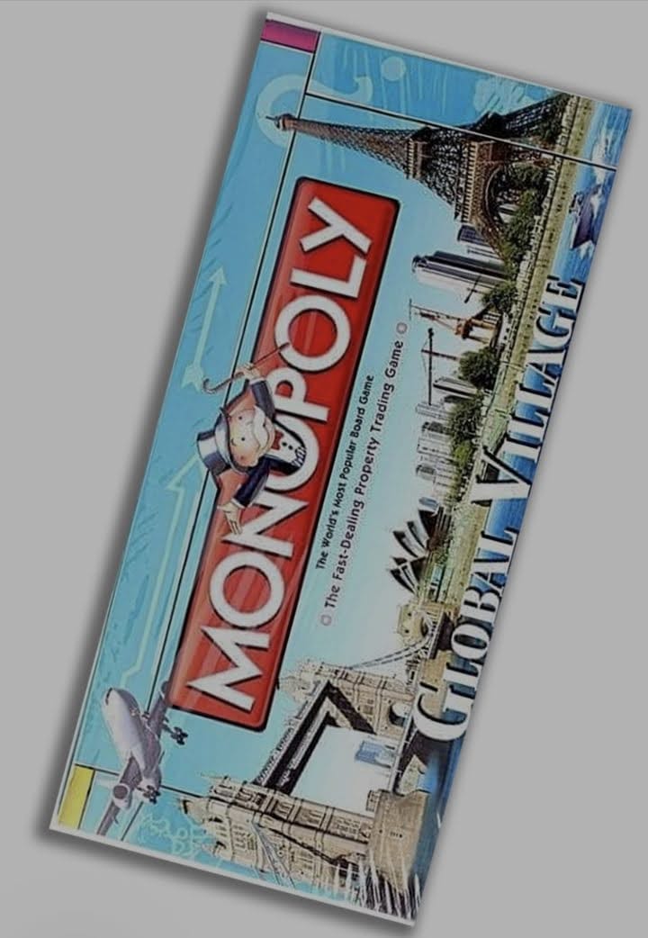 Global Village Monopoly Game – Fun & Educational Board Game, Classic Monopoly gameplay with a global village twist,Teaches money management, strategy, and negotiation skills,Suitable for kids, teens.