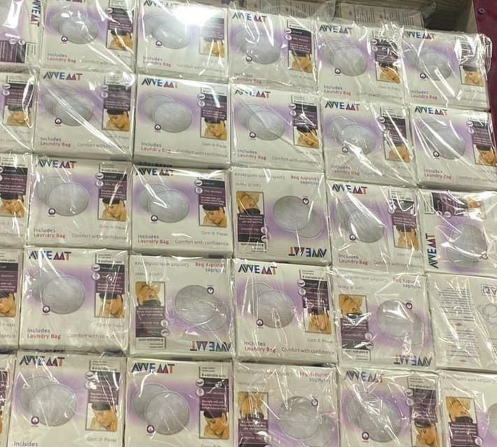 6 PCS SET OF MOMEASY WASHABLE BREAST PADS - The pads can effectively prevent milk overflow, leak-proof,fabric is comfortable and soft, does not stimulate the skin, Washable & Strong.