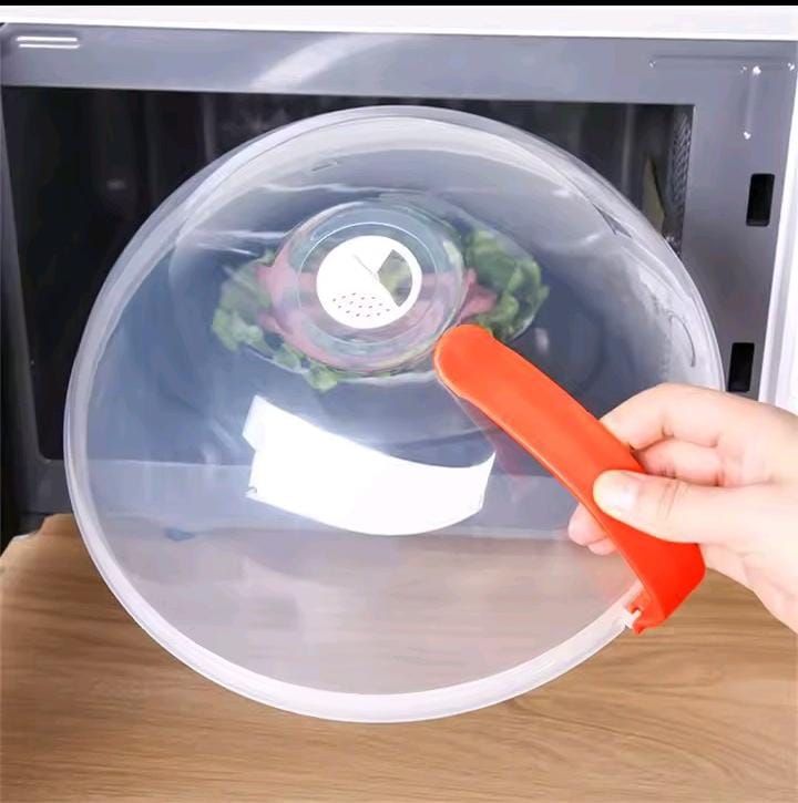 FOOD COVER. Heat Resistant BPA-Free Plastic Microwave Cover – Safe & Splash-Proof, Prevents food splatter – keeps microwave clean, Ventilation holes, allows steam to escape evenly.