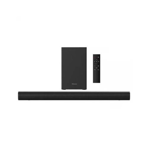 Hisense HS1800 140W Bluetooth Soundbar with Wireless Subwoofer - delivering 140 watts of immersive power and deep, resonant bass via its wireless subwoofer, Enjoy wireless Bluetooth streaming.