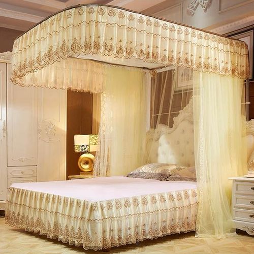 2-Stand Mosquito Net – Strong Frame, Full Bed Protection, available in 4×6,5×6, 6×6, 2-stand design for extra stability and firm support, Full coverage to protect against mosquitoes & insects.