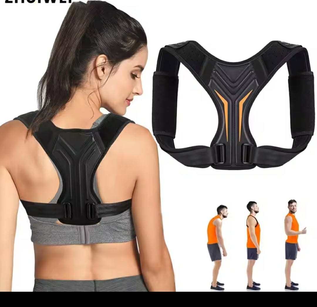 ADJUSTABLE BACK SHOULDER POSTURE CORRECTOR BELT - Used both in ladies & gents, Smooth Breathing, Correct the spine, Relieve back pain .