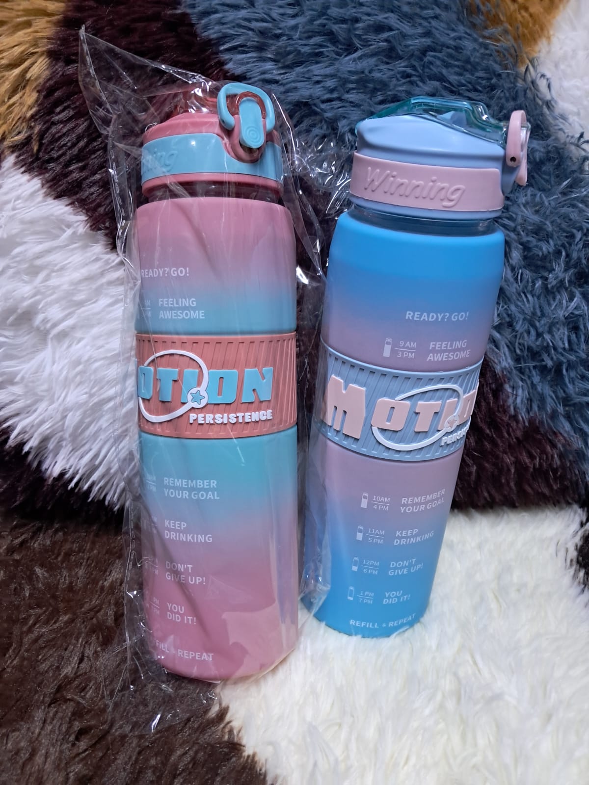1 LITRE LEEKPROOF MOTION WATER BOTTLE - Motion Leakproof BPA Free Drinking  Water Bottle with Time Marker & Sthraw, 1L Water Jug for Sports/Fitness/ Gym/ Outdoor .