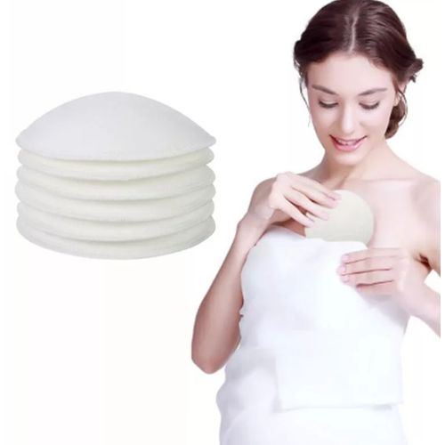 6 Pcs /3 Pairs Of Maximum Comfort Reusable Breast Pads - The fabric is made of high-quality terry cloth, soft and comfortable.