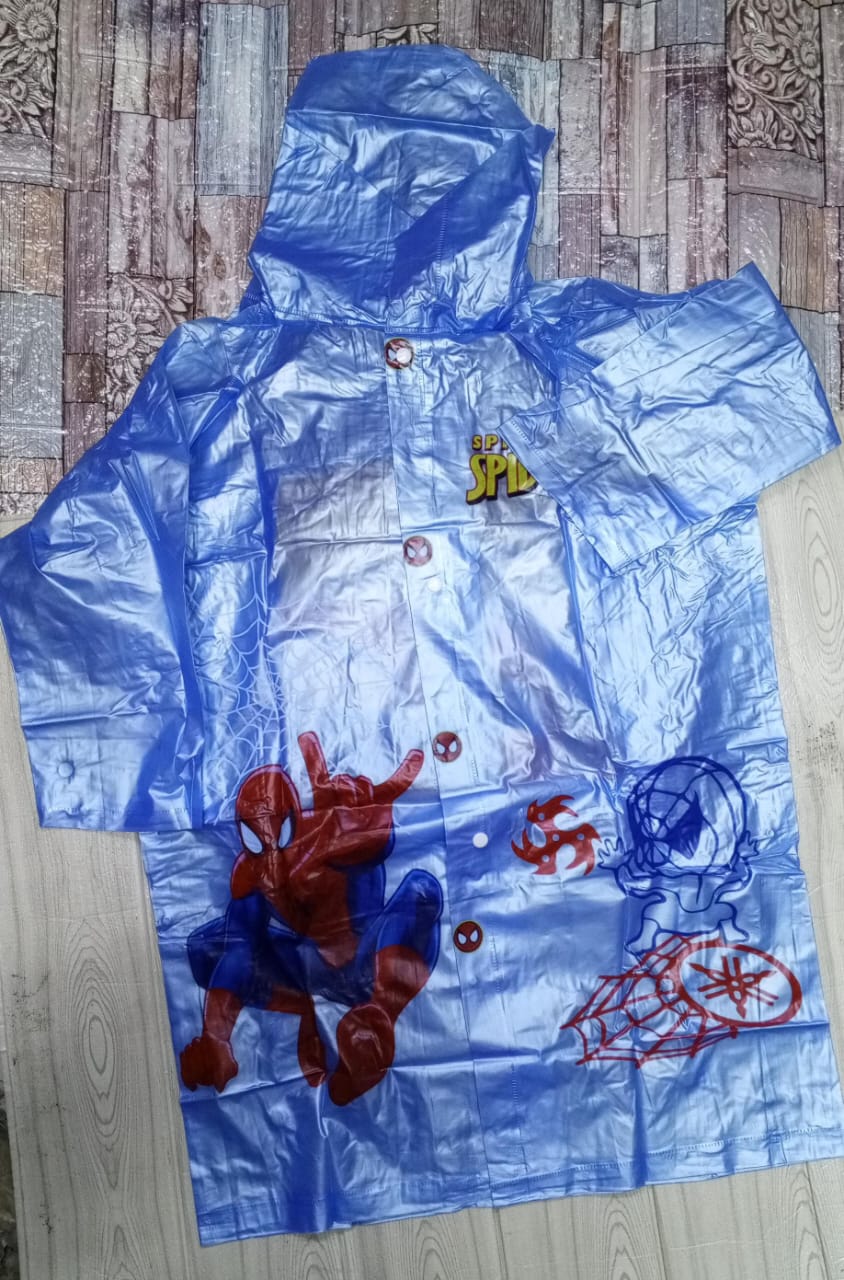 KIDS CARTOON THEMED RAINCOATS - Made of polyester, an environmentally friendly, non-toxic, odorless and harmless material.