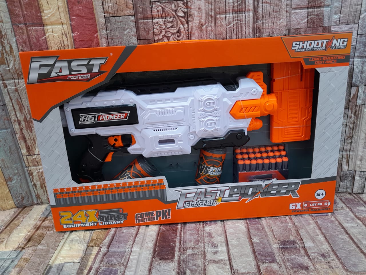Nerf Guns With 24pcs Rubber Darts - Durable & unique, Safe for kids, Perfect gift for boys & girls.