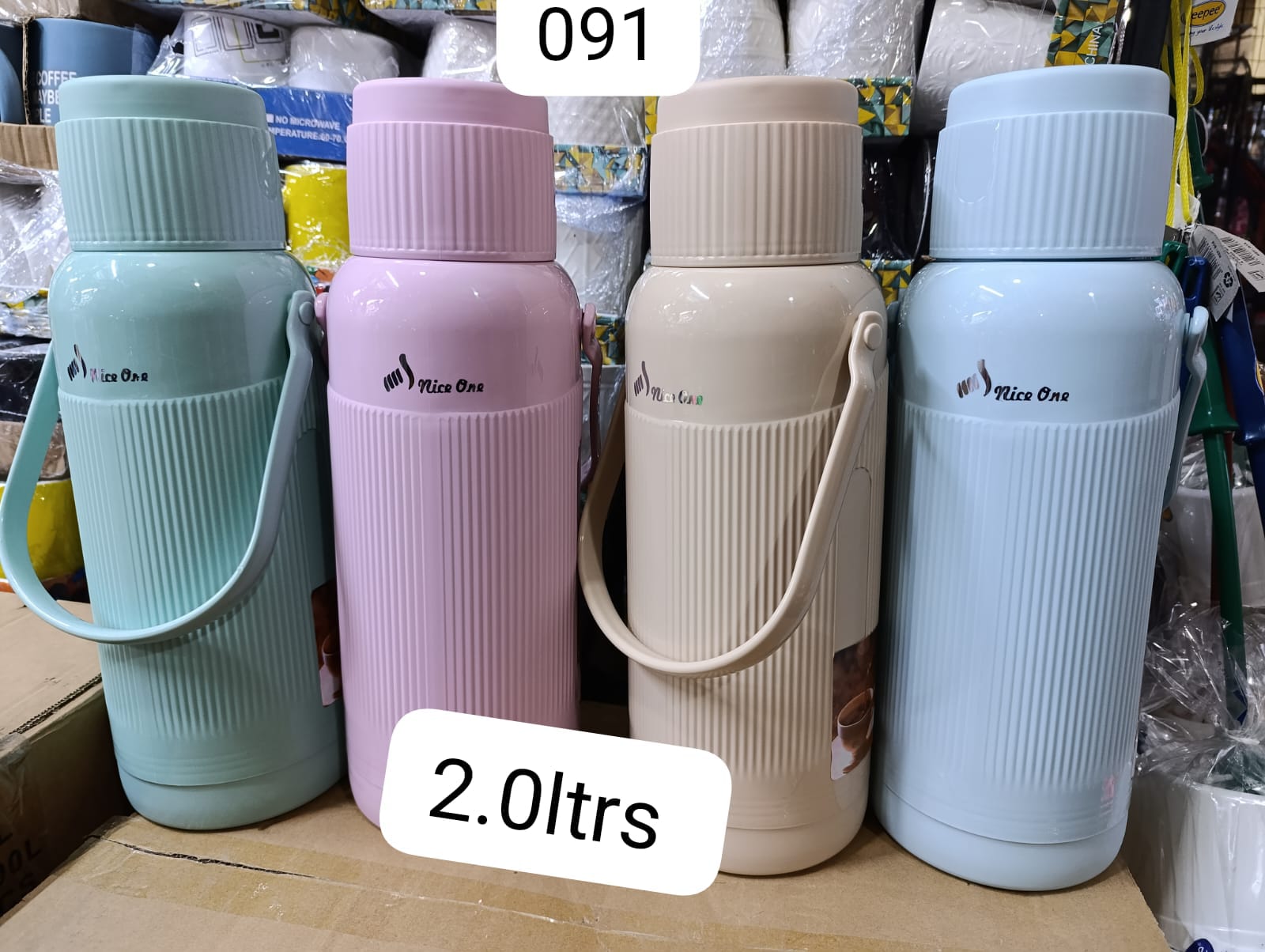 2 LITRES NICE ONE THERMOS FLASK - It keeps drinks Hot or Cold for 12 hours - 18 hours, Quality is guaranteed at an affordable price.