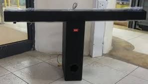 GLD G2304 SOUNDBAR SPEAKER SYSTEM - Sub woofer works upright or horizontally for a flexible setup, A wall-mountable sound bar helps to save on space.