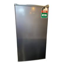 ECOMAX 90 LITRES DARK SILVER SINGLE DOOR REFRIGERATOR - Single Door Design, Energy Saving, Adjustable Shelves, Compact & Sleek.