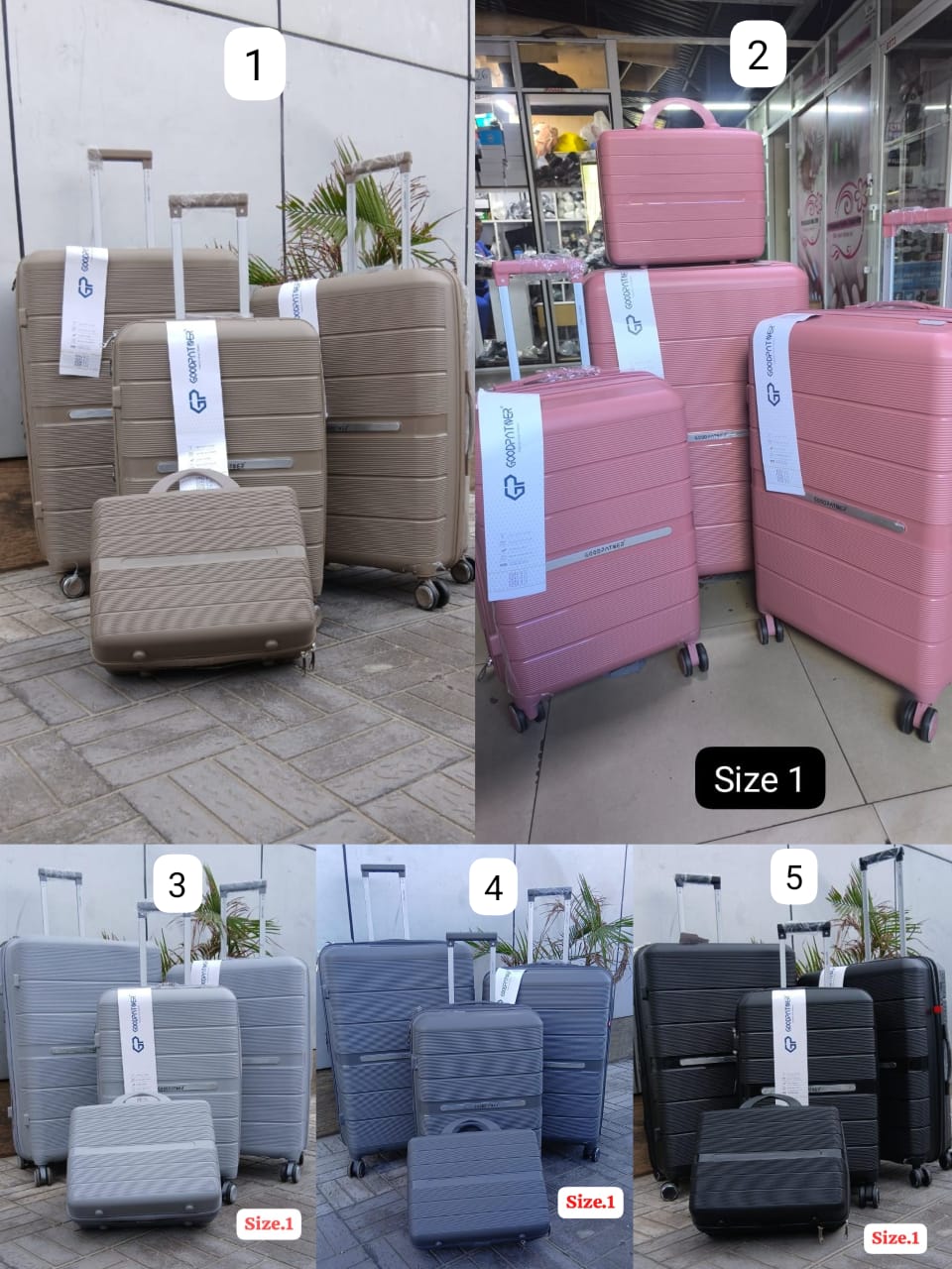 FASHION 4 IN 1 UNBREAKBLE LAXURIOUS RUBBER SUITCASE BRIEFCASE TRAVEL BAG (Navy Blue) - Made of high-quality materials, Sleek and stylish design, 4-in-1 design, Hard outer shell for protection.