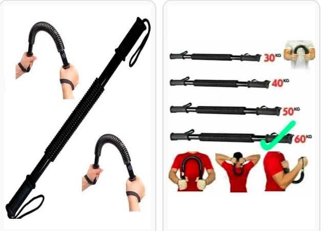 Chest Pull with Tummy Trimmer – Full Body Resistance Exerciser, chest pull & tummy trimmer in one, Strong resistance cords, effective muscle toning