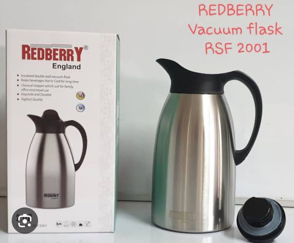 Redberry 3-Litre Stainless Steel Vacuum Flask – Long-Lasting Heat Retention, Made from high-quality stainless steel, Advanced vacuum insulation keeps drinks hot or cold for hours.