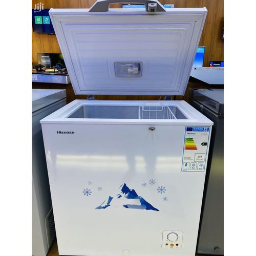 Hisense 142L Chest Freezer – Energy Efficient & Spacious Home Freezer, Perfect for storing large amounts of frozen food, Energy Efficient, Low power consumption saves electricity while keeping food.