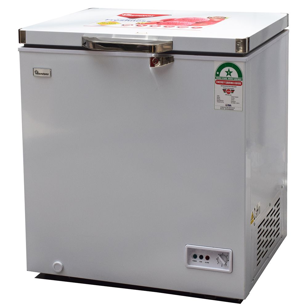 ❄️ Ramtons 140L Chest Freezer (CF/231, 140 L) - spacious enough for family-size frozen storage,  Ice cool packs help retain cold longer during short power interruptions, External condenser for fast.